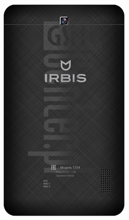 Skontrolujte IMEI IRBIS TZ54 7.0" na imei.info