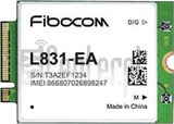Skontrolujte IMEI FIBOCOM L831-EA na imei.info