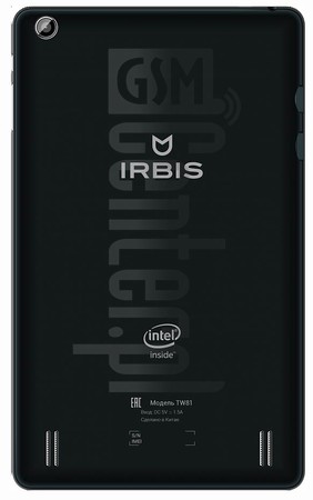 Sprawdź IMEI IRBIS TW81 8.0" na imei.info