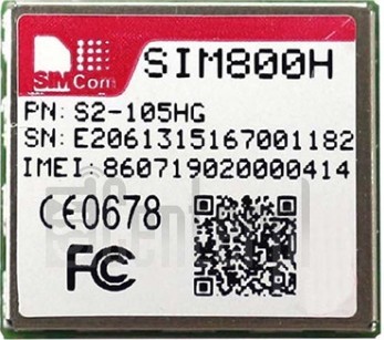 Verificação do IMEI SIMCOM SIM800H em imei.info