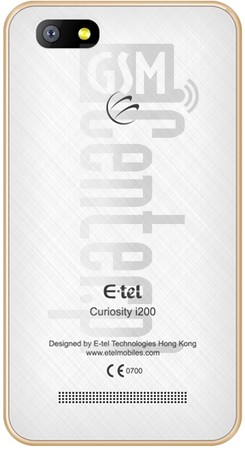 تحقق من رقم IMEI E-TEL I200 على imei.info