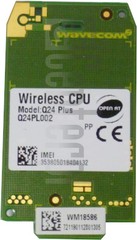 Verificação do IMEI WAVECOM Wirless CPU Q24CL002 em imei.info