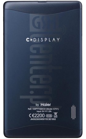 IMEI Check HAIER HaierPad E701 Cdisplay on imei.info