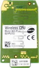 Vérification de l'IMEI WAVECOM Wireless CPU Q24PL002 sur imei.info