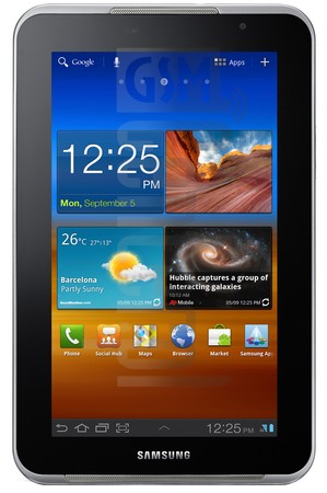 Skontrolujte IMEI SAMSUNG P6201 Galaxy Tab 7.0 Plus N na imei.info