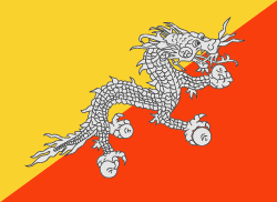 Bhutan Flagge