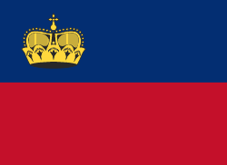 Liechtenstein झंडा