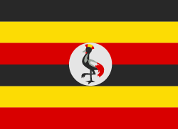 Uganda bandera