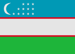 Uzbekistan झंडा