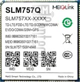 Kontrola IMEI MEIGLINK SLM757QC na imei.info
