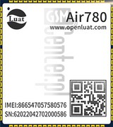 Перевірка IMEI AIR Air780E на imei.info