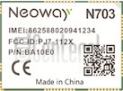 Verificación del IMEI  NEOWAY N703 en imei.info