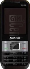 Verificação do IMEI MAXX MX483 em imei.info