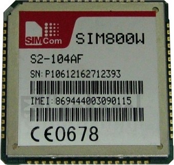 Kontrola IMEI SIMCOM SIM800W na imei.info