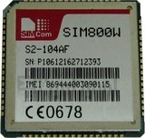 ตรวจสอบ IMEI SIMCOM SIM800W บน imei.info