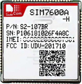 Verificação do IMEI SIMCOM SIM7000A em imei.info