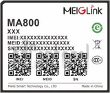 Vérification de l'IMEI MEIGLINK MA800A sur imei.info