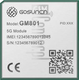 Pemeriksaan IMEI GOSUNCN GM801 di imei.info