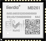 Verificação do IMEI LIERDA MB261 em imei.info