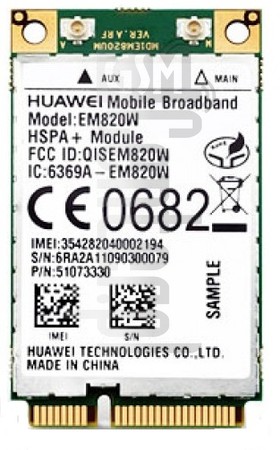 IMEI Check HUAWEI EM820W on imei.info