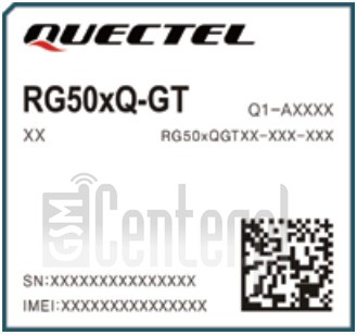Skontrolujte IMEI QUECTEL RG500Q-GT na imei.info