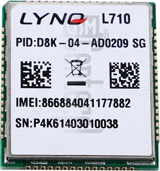 Verificación del IMEI  LYNQ L710 en imei.info