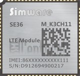 在imei.info上的IMEI Check SIMWARE IOT SE36