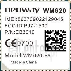 Vérification de l'IMEI NEOWAY WM620 sur imei.info