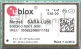 Проверка IMEI U-BLOX SARA-U280 на imei.info