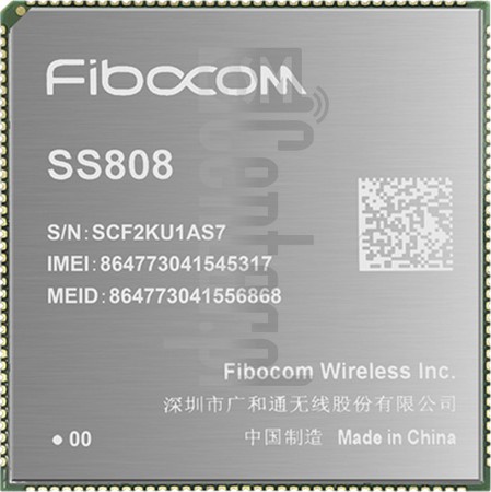 Verificación del IMEI  FIBOCOM SS808-CN en imei.info