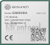 Vérification de l'IMEI GOSUNCN GM860A sur imei.info