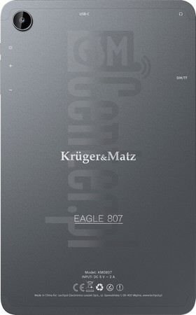 Skontrolujte IMEI KRUGER & MATZ Eagle 807 na imei.info