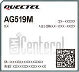 Verificación del IMEI  QUECTEL AG519M-NA en imei.info