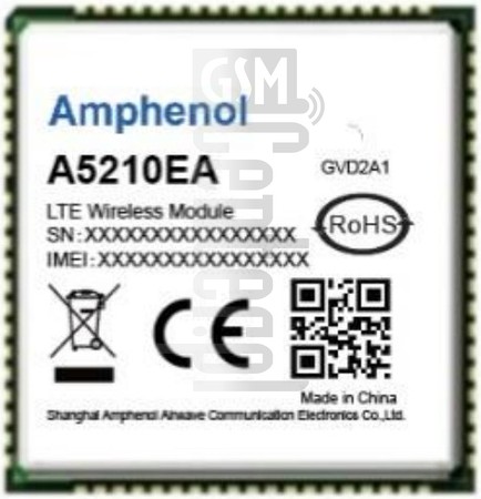 Skontrolujte IMEI AMPHENOL A5210EA na imei.info