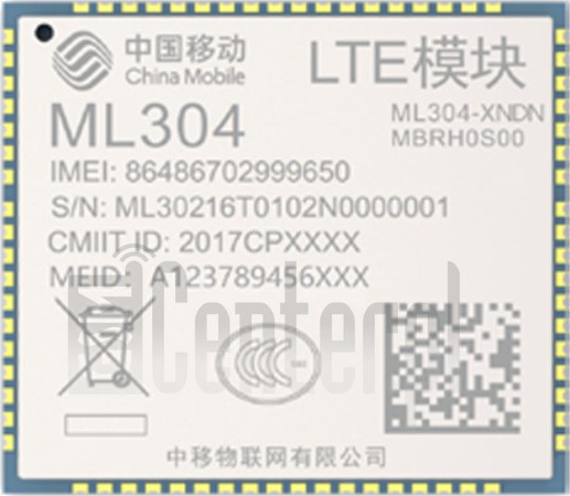 Проверка IMEI CHINA MOBILE ML304 на imei.info