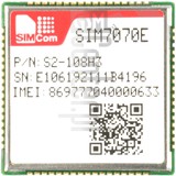 Vérification de l'IMEI SIMCOM SIM7070E sur imei.info