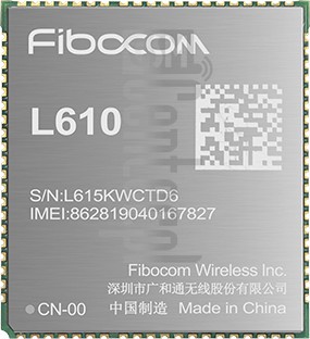 Vérification de l'IMEI FIBOCOM LG610-CN sur imei.info