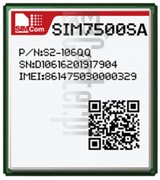 Controllo IMEI SIMCOM SIM7500SA su imei.info