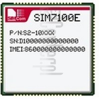 Vérification de l'IMEI SIMCOM SIM7100E sur imei.info
