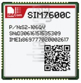 Verificação do IMEI SIMCOM SIM7600C em imei.info
