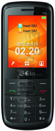 Skontrolujte IMEI E-TEL T70 na imei.info