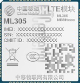 Проверка IMEI CHINA MOBILE ML305 на imei.info