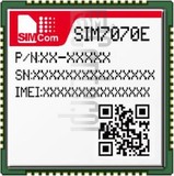 Vérification de l'IMEI SIMCOM SIM7070 sur imei.info