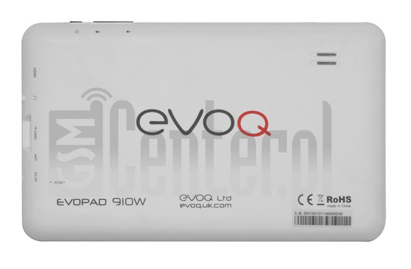 Verificación del IMEI  EVOQ evoPAD 910W en imei.info