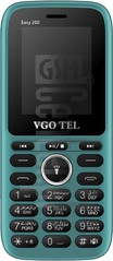 Verificação do IMEI VGO TEL Easy 200 em imei.info