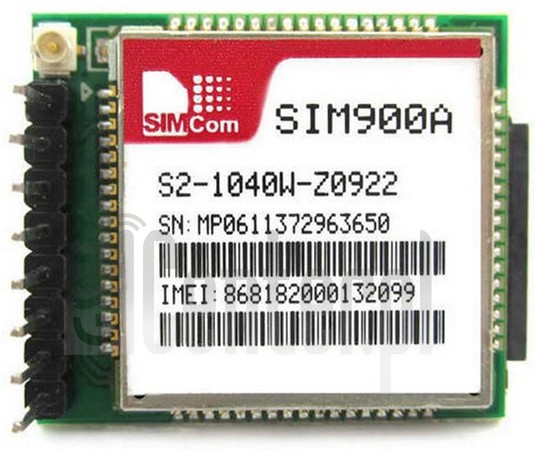 ตรวจสอบ IMEI SIMCOM SIM900A บน imei.info