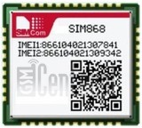 imei.info에 대한 IMEI 확인 SIMCOM SIM868