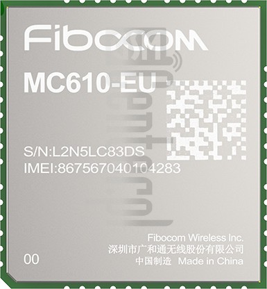 Vérification de l'IMEI FIBOCOM MC619-EU sur imei.info