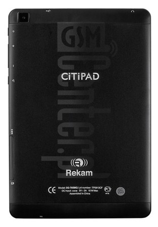 Перевірка IMEI REKAM Citipad 3G-785MQ на imei.info