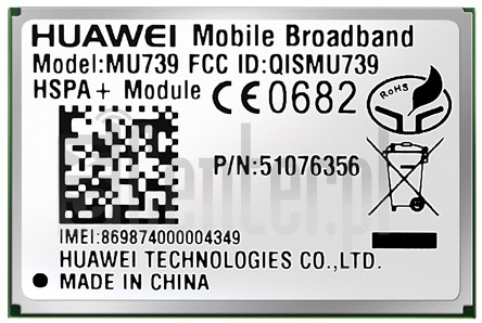 Verificación del IMEI  HUAWEI MU739 en imei.info